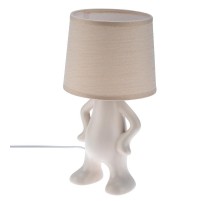 Светильник декоративный Человечек, белый с белым абажуром, Е27  603-1037  REXANT