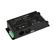 Декодер SMART-K35-DMX-SUF (12-36V, 3x10A, XLR3) (Arlight, Металл)  028408  Arlight