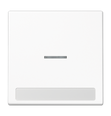 Клавиша для  выключателя с окошком для подсветки и полем для надписи; белая  LS990NAKO5WW  Jung