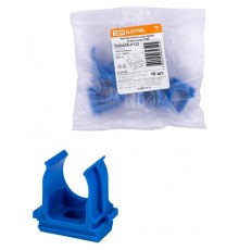 Крепеж-клипса для трубы ПНД 20 мм (10 шт.) синяя  SQ0405-0132  TDM