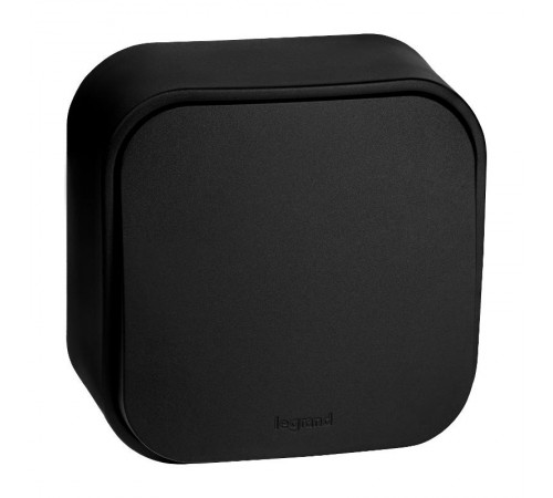 Quteo Чёрный Выключатель 1-клавишный 10А винтовые зажимы  782471  Legrand