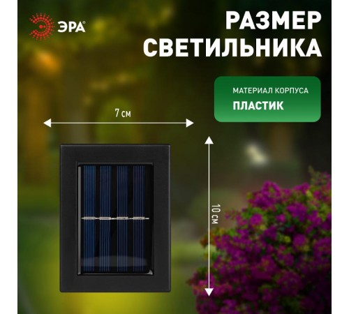 Фасадная подсветка Практик, ERAFS024-02 2LED, 7,5*3*10 см  Б0057592  ЭРА