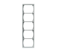 Рамка 5-постовая, 100мм серия Impressivo, алюминий  1725F100-83   2TKA000429G1  ABB