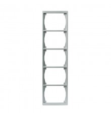 Рамка 5-постовая, 100мм серия Impressivo, алюминий  1725F100-83   2TKA000429G1  ABB