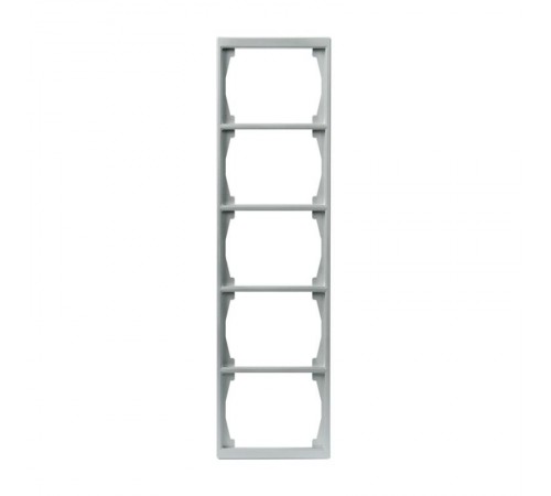 Рамка 5-постовая, 100мм серия Impressivo, алюминий  1725F100-83   2TKA000429G1  ABB