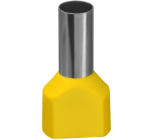 Наконечник 61 043 NET-E2-6.0-14-B50 НШВИ2, желт.2 провода (50шт/упак) 61043 Navigator