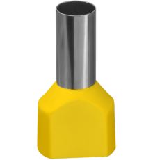 Наконечник 61 043 NET-E2-6.0-14-B50 НШВИ2, желт.2 провода (50шт/упак) 61043 Navigator