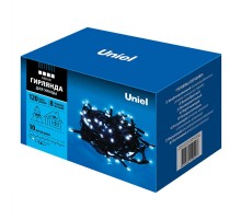 Гирлянда светодиодная  с контроллером  ULD-S1000-120/DBA WHITE IP67   10м. 120 диодов. белый свет. шнур черный.  UL-00005264  Uniel