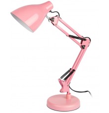 Настольный светильник N-123-E27-40W-P Е27 с основанием розовый  Б0052757  ЭРА