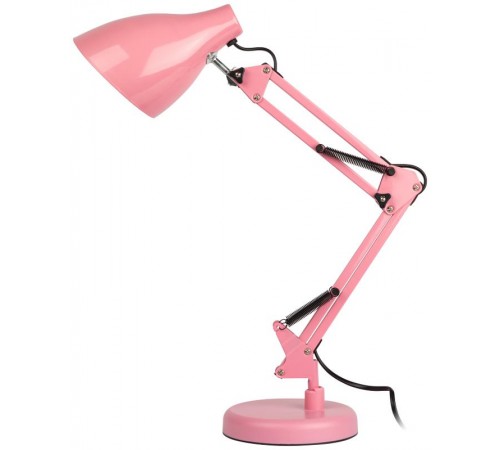 Настольный светильник N-123-E27-40W-P Е27 с основанием розовый  Б0052757  ЭРА