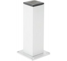 Ножка алюм.квадрат, нерегулир, 40х40х150 мм, мат.хром - накл.   127476  Tech-KREP