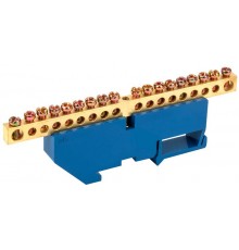 Шина N "ноль" на DIN-изоляторе ШНИ-6х9-18-Д-С  YNN10-69-18D-K07  IEK