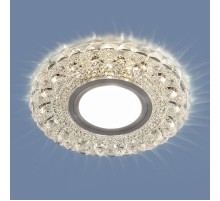 Светильник точечный встраиваемый 2236 MR16 CL прозрачный с подсветкой  a045462  Elektrostandard