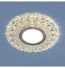 Светильник точечный встраиваемый 2236 MR16 CL прозрачный с подсветкой  a045462  Elektrostandard