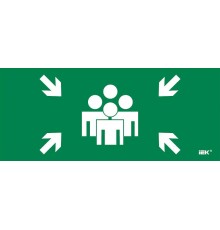 Этикетка самокл. 330х140мм "Место сбора"  LPC10-1-33-14-MSTS  IEK