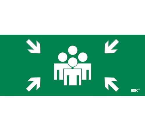 Этикетка самокл. 330х140мм "Место сбора"  LPC10-1-33-14-MSTS  IEK