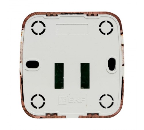 Розетка RJ-45 1-местная ОП Минск, 1А, 120В, тёмное дерево EKF  EGK01-035-40  EKF