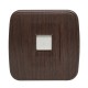 Розетка RJ-45 1-местная ОП Минск, 1А, 120В, тёмное дерево EKF  EGK01-035-40  EKF
