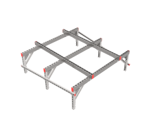Опорная конструкция для установки оборудования TECHNORAPTOR 1500х1500 тип 3  KM-TR-SSEI-1500-1500-3  КМ - профиль