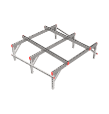 Опорная конструкция для установки оборудования TECHNORAPTOR 1500х1500 тип 3  KM-TR-SSEI-1500-1500-3  КМ - профиль