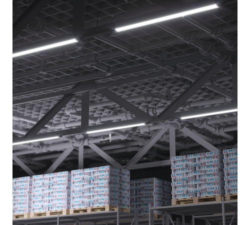 Светильник светодиодный линейный матовый IP40 1492*75*25мм 50W 4500lm 6500K WLF-2 сталь 1/20  844426350  Gauss