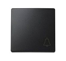 Simon 73 Клавиша для выключателя одноклавишного кнопочного с пиктограммой "звонок", S73 Loft, графит  73017-62  Simon