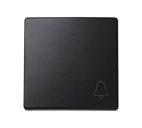 Simon 73 Клавиша для выключателя одноклавишного кнопочного с пиктограммой "звонок", S73 Loft, графит  73017-62  Simon