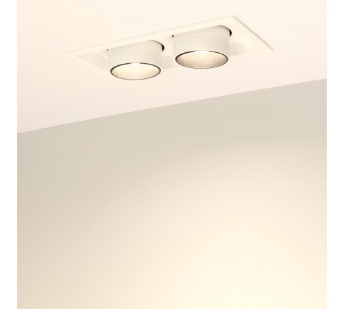 Светильник LTD-PULL-S110x210-2x10W Warm3000 (WH, 24 deg, 230V) (Arlight, IP20 Металл, 5 лет)  031362  Arlight