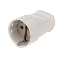 Розетка разборная Евро с з/к 16А белая  11-8528  REXANT