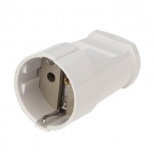 Розетка разборная Евро с з/к 16А белая  11-8528  REXANT