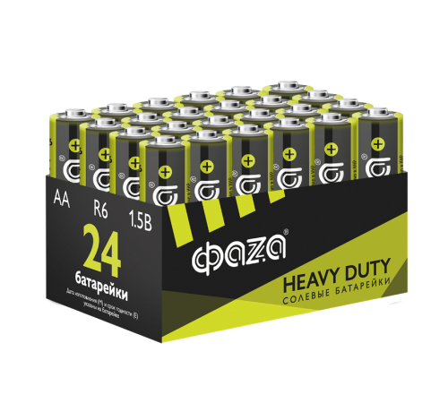 Батарейка R 6 ФАZА Heavy Duty Pack-24 арт.5042292