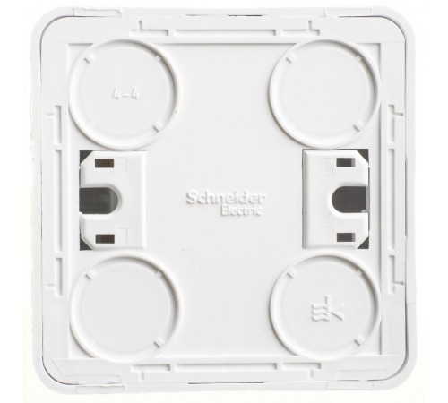 Этюд Белый О/У Выключатель 1-клавишный с подсветкой  BA10-005B  SE