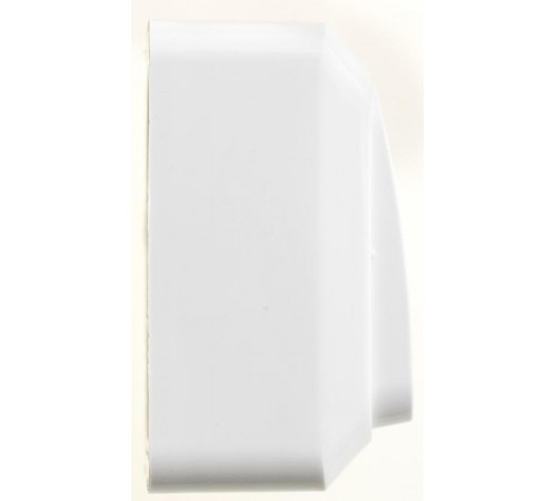 Этюд Белый О/У Выключатель 1-клавишный с подсветкой  BA10-005B  SE