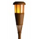 Светильник садовый уличный ERASF22-35 на солнечной батарее Факел бамбук  Б0053383  ЭРА