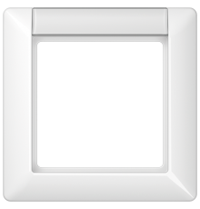Рамка 1-кратная для вертикальной и горизонтальной установки с полем для надписи; белая  AS581NAWW  Jung