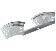 ESCA Поворот плавн. 45град тип В20 50х300мм HDZ  CPV41-0-45-050-300-HDZ  IEK