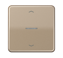 Клавиша для KNX кнопки, 1 группа с окошком и символами "стрелки"; металл; золотая бронза  CD101KO5PGB  Jung