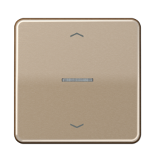 Клавиша для KNX кнопки, 1 группа с окошком и символами "стрелки"; металл; золотая бронза  CD101KO5PGB  Jung