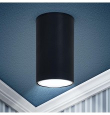Светильник накладной подсветка OL15 GU10 BK под GU10, черный (40/1600)  Б0049040  ЭРА