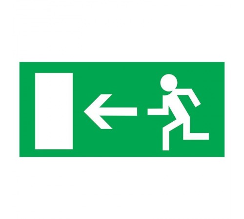 Табличка ПВХ эвакуационный знак "Направление к эвакуационному выходу налево" 100х300 мм  56-0025-2  REXANT