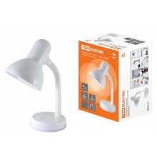 Светильник настольный на основании 60Вт ЛН Е27 белый  SQ0337-0102  TDM