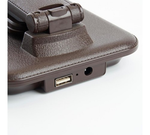 Светильник настольный складной 25W, 3000-6000К, 100-240V, коричневый, DE1728  41451  FERON