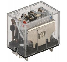 Реле РЭК77/4(LY4) с индикацией 10А 24В АC   RRP10-4-10-024A-LED  IEK