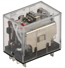 Реле РЭК77/4(LY4) с индикацией 10А 24В АC   RRP10-4-10-024A-LED  IEK