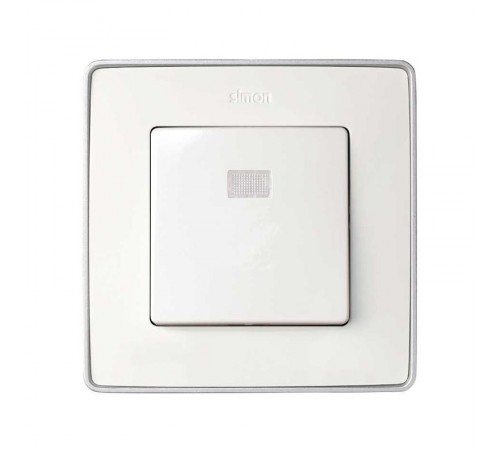 Simon 82 Клавиша для кнопочного выключателя с подсветкой под пиктограммы, S82, S82N, S82 Detail, белый  82013-30  Simon