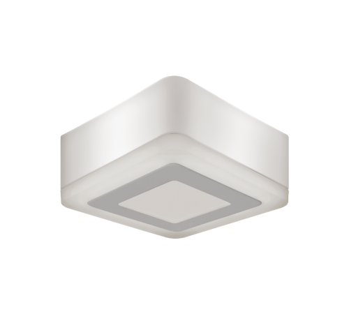 Светильник светодиодный Backlight накладной BL220 Квадрат. Акрил, 3+3W, 3000K, 105*105,  BL220  Gauss