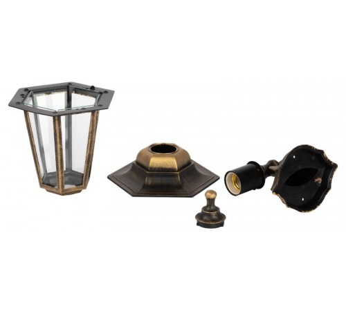 Светильник садово-парковый НБУ 06-60-001 , "Леда1" настенный шестигранный  Б0048115  ЭРА