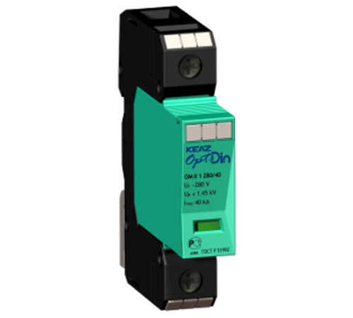 Ограничитель импульсных перенапряжений (УЗИП) OptiDin OM-II-1-130/40  149961  КЭАЗ