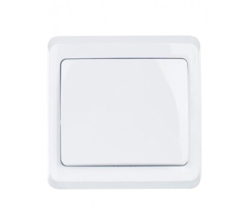 ВЕГА белый Выключатель 1-клавишный 10А ВС10-1-0-ВБ  EVV10-K01-10-DM  GENERICA