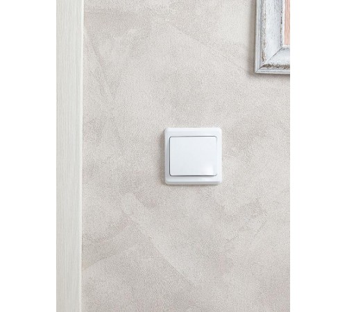 ВЕГА белый Выключатель 1-клавишный 10А ВС10-1-0-ВБ  EVV10-K01-10-DM  GENERICA